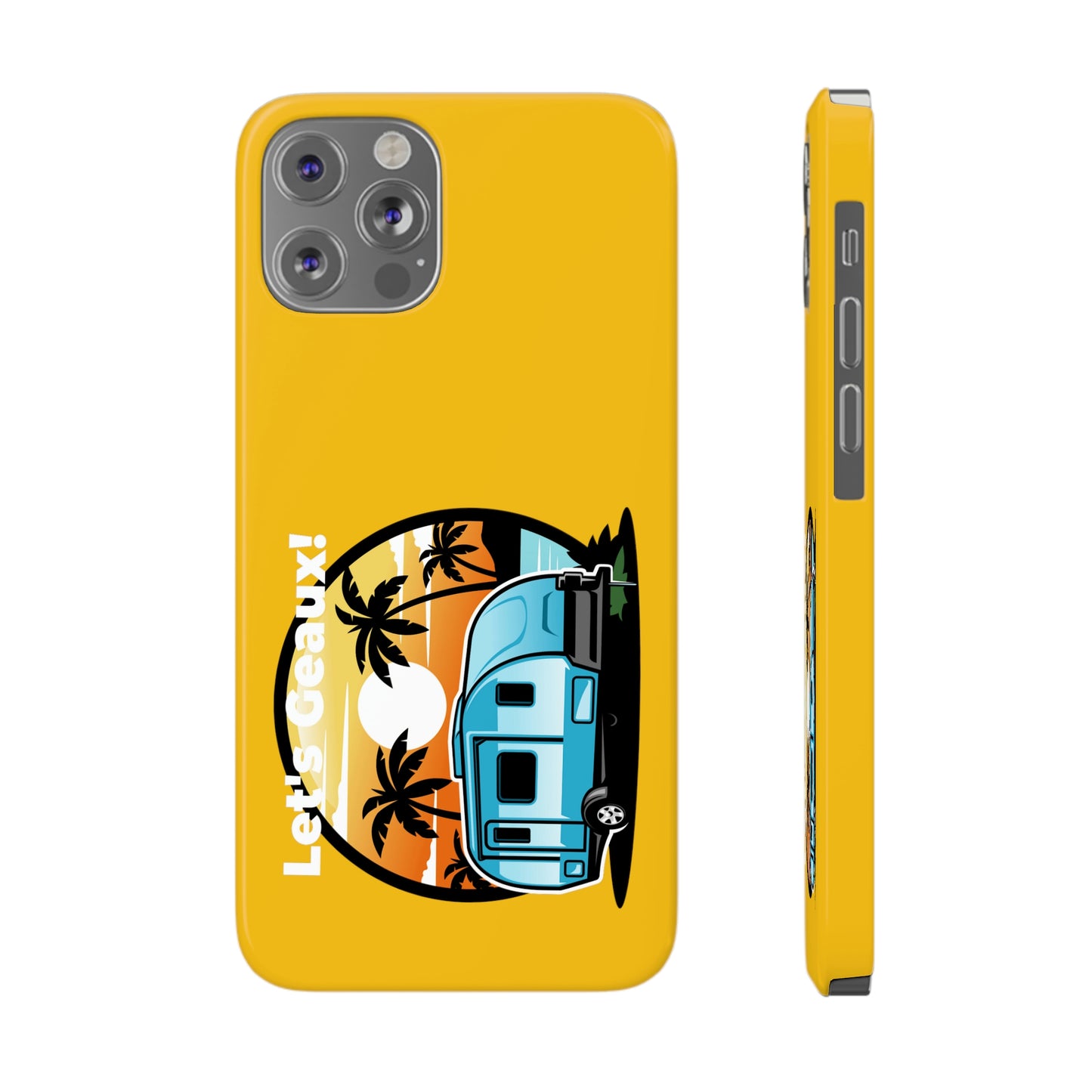 Protect Your Travel Memories with the Let's Geaux Phone Case - Yellow
